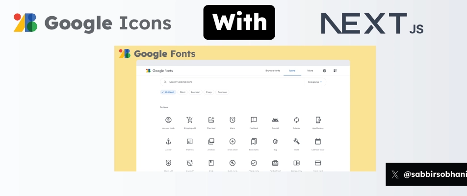 Google Icons from Google Fonts
