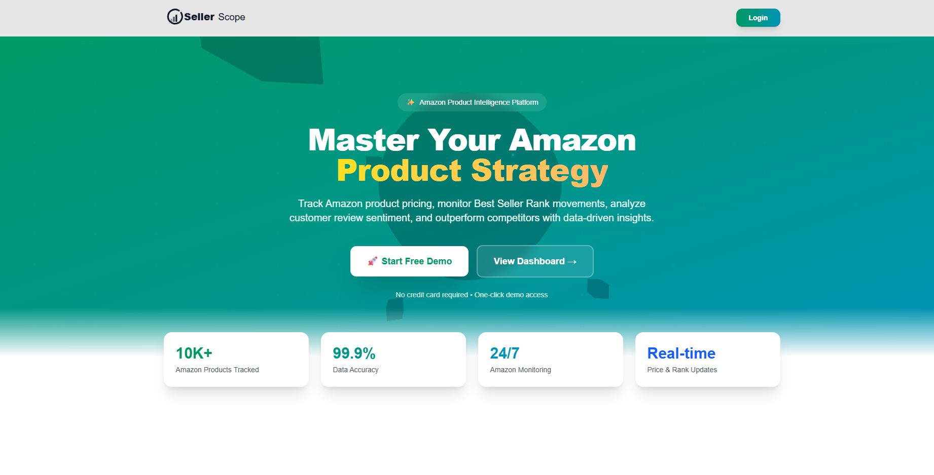 SellerScope - E-Commerce Product Intelligence Platform Screenshot 1